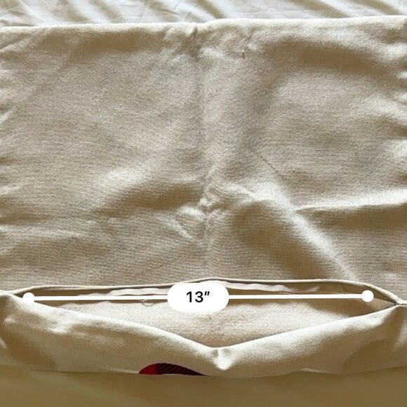 Plaid Red & Black Holiday Believe Pillow Cover 18.5" Square With Hidden Zipper - Picture 6 of 6